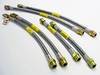 ES#106 - B5A4FWDSSBLK - ECS S/Steel Brake Line Complete Kit, Vinyl Covered DOT-compliant Line - Set of six lines - ECS - 