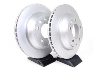 ES#2539337 - 95535240131KT4 - Rear Brake Rotors - Pair 12.99" (330mm) - Rear axle fitment - Both left and right - Meyle - Porsche