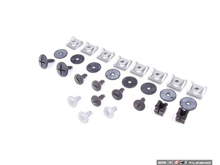 ES#2587685 - 8D0805121BKT - Belly Pan Installation Hardware Kit - Includes required hardware to secure the belly pan - Genuine Volkswagen Audi - 