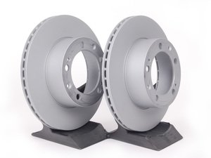 ES#2593564 - 94435104105KT1 - Z-Coated Front Brake Rotors - Pair 11.12" (282.5mm) - Front axle fitment - Both left and right - Zimmermann - Porsche
