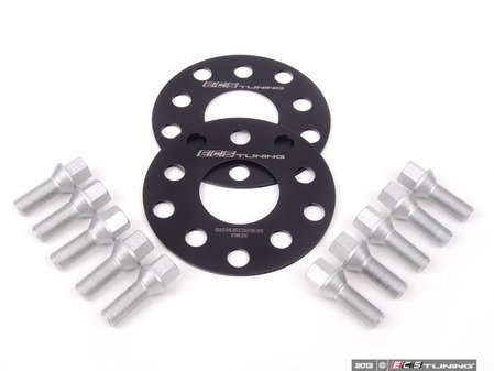 ES#2680960 - 06255571ECSWBK1 -  ECS Wheel Spacer & Bolt Kit - 3mm With Conical Seat Bolts - Complete kit for two wheels, comes with everything you need to install spacers on your aftermarket wheels - ECS - Audi Volkswagen