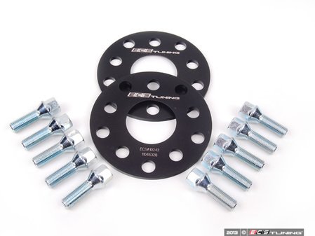 ES#2680962 - ECS10242KTWBLT1 -  ECS Wheel Spacer & Bolt Kit - 6mm With Conical Seat Bolts - Complete kit for two wheels, comes with everything you need to install spacers on your aftermarket wheels - ECS - Audi Volkswagen
