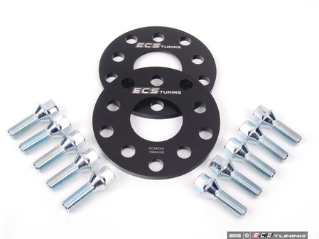 ES#2680967 - ECS244KTWBLT1 -  ECS Wheel Spacer & Bolt Kit - 8mm With Conical Seat Bolts - Complete kit for two wheels, comes with everything you need to install spacers on your aftermarket wheels - ECS - Audi Volkswagen