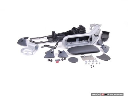 ES#3613017 - 51160398630KT - Armrest Retrofit Kit - White Silver  - For installation of the factory armrest : Does not include 84130399610 adapter plate - Genuine MINI - MINI