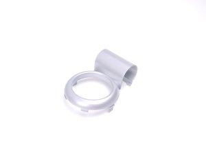 ES#82384 - 51166958355 - Rear trim Ring Silver - Armrest - Mounts to the factory rear armrest at the cupholder - Genuine MINI - MINI