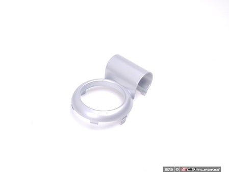 ES#82384 - 51166958355 - Rear trim Ring Silver - Armrest - Mounts to the factory rear armrest at the cupholder - Genuine MINI - MINI