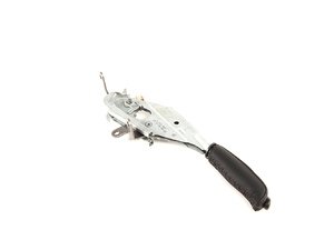 ES#62316 - 34411163961 - E39 Parking Brake Lever Assembly - Includes black leather hand brake handle - Genuine BMW - BMW