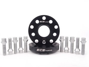 ES#2680976 - ECS40255571WBK1 -  ECS Wheel Spacer & Bolt Kit - 20mm With Conical Seat Bolts - Complete kit for two wheels, comes with everything you need to install spacers on your aftermarket wheels - ECS - Audi Volkswagen