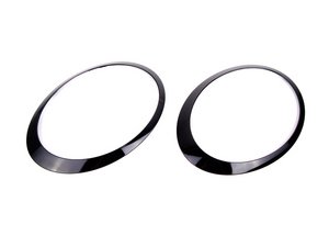 ES#4382019 - 51132254895KT1 - Headlight Trim Ring Jet Black - Set R55 R56 R57 R58 R59 - Upgrade to the jet black rings : left and right side - Bremmen Parts - MINI