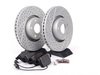 ES#2681191 - 4F0615301EKT7 - Performance Front Brake Service Kit - (NO LONGER AVAILABLE) - Featuring ECS GEOMET Drilled & Slotted rotors and Hawk HPS pads - Assembled By ECS - 