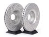 ES#2681191 - 4F0615301EKT7 - Performance Front Brake Service Kit - (NO LONGER AVAILABLE) - Featuring ECS GEOMET Drilled & Slotted rotors and Hawk HPS pads - Assembled By ECS - 