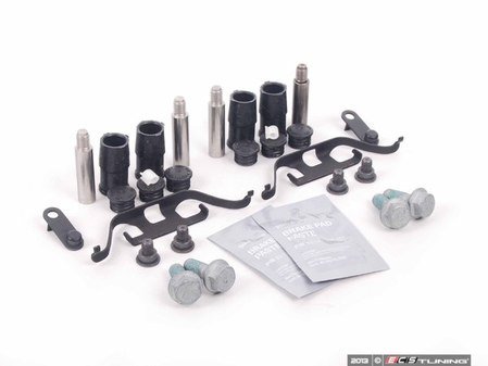 ES#2602950 - 34111157038KT1 - Rear Pad And Rotor Installation Kit - Includes everything to install new rear brakes including guide bolts and bushings  - Genuine BMW - BMW