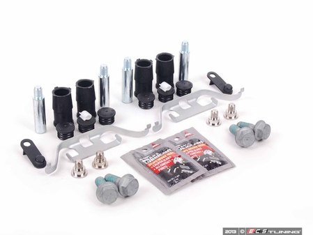 ES#2602959 - 34111157038KT4 - Rear Pad And Rotor Installation Kit - Includes everything to install new rear brakes including guide bolts and bushings - Assembled By ECS - BMW