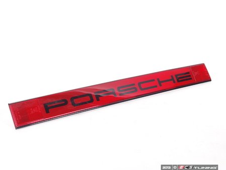 ES#1403506 - 91163143203 - Center Tail Light Reflector Panel - With bold "PORSCHE" script - Genuine Porsche - Porsche