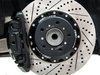 ES#2712821 - 001004ECS01AKT3 - Performance Front Brake Service Kit - Featuring ECS 2-piece semi-floating cross drilled and slotted rotors and ECS EP24 Enthusiast Performance pads - Assembled By ECS - BMW