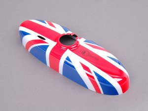 ES#79589 - 51160412781 - Union Jack Cover Rearview Mirror - (NO LONGER AVAILABLE) - Attaches to the back of the center mirror - Auto dip - Genuine MINI - 