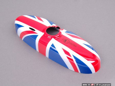 ES#79589 - 51160412781 - Union Jack Cover Rearview Mirror - (NO LONGER AVAILABLE) - Attaches to the back of the center mirror - Auto dip - Genuine MINI - 