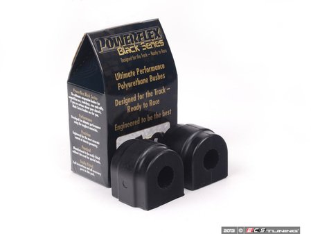 ES#2651906 - PFF5-4602-23Bx2 - Race Polyurethane Front Sway Bar Bushing Set - Stiffer bushings allow sway bars to work at their fullest potential. For use with a 23mm sway bar - Powerflex Black Series - BMW
