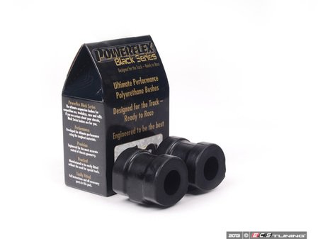 ES#2651527 - PFF5-310-26Bx2 - Race Polyurethane Front Sway Bar Bushing Set - Stiffer bushings allow sway bars to work at their fullest potential. For 26mm front sway bar. - Powerflex Black Series - BMW