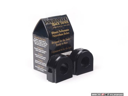 ES#2650393 - PFF5-1203-28Bx2 - Race Polyurethane Front Sway Bar Bushing Set - Stiffer bushings allow sway bars to work at their fullest potential. For 28mm front sway bar. - Powerflex Black Series - BMW