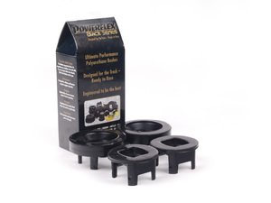 ES#2651983 - PFR5-423Bx2 - Race Polyurethane Subframe Inserts - Rear Position Set - A more planted subframe means a more planted rear end and better handling - Powerflex Black Series - BMW