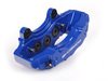ES#4406 - R32TTS5BBK-BLUXS - Front Big Brake Kit - Stage 5 - 2-Piece Cross-Drilled & Slotted Rotors (358x32) - (NO LONGER AVAILABLE) - Six piston Porsche Cayenne caliper, caliper carrier, pads, two-piece rotors, exact-fit stainless steel lines, and hardware - ECS - 