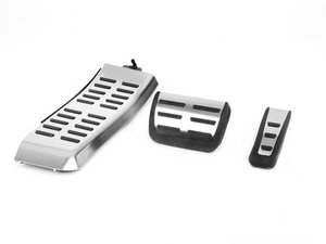 ES#2207875 - RS5EUROPEDAL - RS5 Pedal Set With Dead Pedal - Includes the brushed aluminum throttle, brake and dead pedals - Genuine Volkswagen Audi - Audi