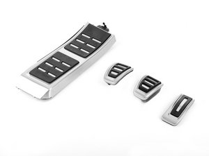 ES#2603125 - 8K1864777BKT2 - S4/S5 Pedal Set With Dead Pedal - Includes the brushed aluminum throttle, clutch, brake and dead pedals - Genuine Volkswagen Audi - Audi