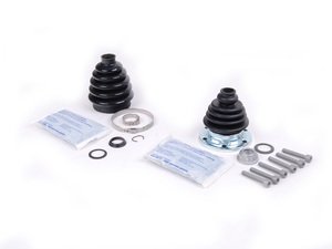 ES#2592839 - 1K0498201KT2 - rear inner and outer CV boot Refresh Kit - Priced Each - (NO LONGER AVAILABLE) - Inner & outer boot replacements with hardware for one axle - Assembled By ECS - 