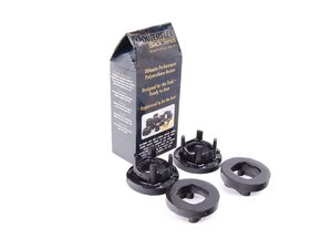 ES#2651728 - PFR5-419BX2 - Race Polyurethane Subframe Inserts - Front Position Set - A more planted subframe means a more planted rear end and better handling - Powerflex Black Series - BMW