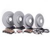 ES#2597815 - 34116768933KT12 - Front & Rear Brake Service Kit - Featuring Zimmerman rotors and ECS DD23 "Daily Driver" ceramic pads. - Assembled By ECS - MINI