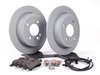 ES#2597268 - 34111502891KT16 - Rear Brake Service Kit - Featuring Zimmerman rotors and ECS DD23 Daily Driver ceramic pads - Assembled By ECS - MINI