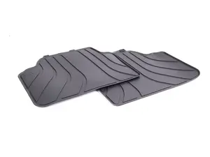 Rear Rubber Floor Mats - Anthracite Black