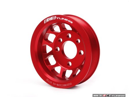 ES#2622712 - 002236ECS01B-03 - Light Weight Underdrive Crank Pulley Red Anodized - MKIV 1.8T - ECS - 