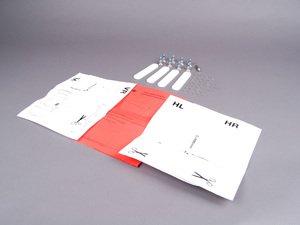 ES#197065 - 82790139366 - Install Kit For Roof Rack - White Roof - Priced As Kit  - (NO LONGER AVAILABLE) - For the factory MINI roof rack - Genuine MINI - 