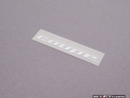 ES#121721 - 51472693111 - "Coupe" Lettering - Replacement lettering for the door sill. - Genuine BMW - BMW