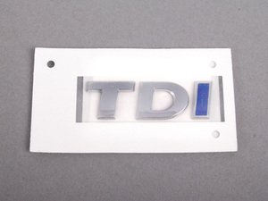 ES#1884608 - 1K9853675KWWS - "TDI" Emblem - Chrome / Chrome / Blue stick on emblem - Genuine Volkswagen Audi - Volkswagen