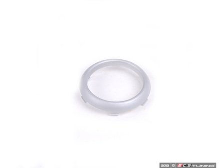 ES#83738 - 51167132798 - Silver Drink Ring Holder - Rear - Trim located on the single rear cup holder - Genuine MINI - MINI