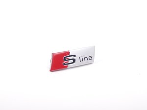 ES#390546 - 4F0419685 - Steering Wheel Badge - "S-Line" - Replacement for your scratched or damaged emblem - Genuine Volkswagen Audi - Audi