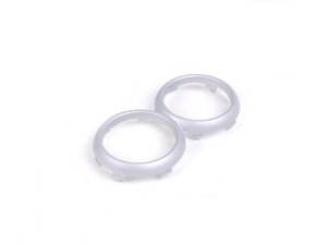 ES#83044 - 51167039240 - Silver Drink Ring Holder - Front - Trim located on the dual cup holder - Genuine MINI - MINI