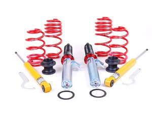 ES#7427 - 54755-4 - MK5 GTI / Rabbit Street Performance Coilovers - Fixed Dampening - Average lowering 2006-2007 (1.2-2.5"F 1.3-2.4"R) 2008- (0.6-1.9"F 0.7-1.8"R) - H&R - Volkswagen
