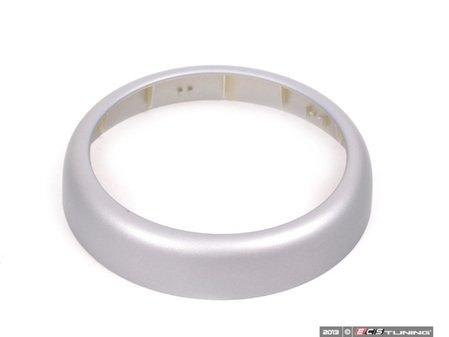 ES#83160 - 51167052160 - Shifter Boot Trim Ring - Silver - Attaches to the base of the shifter boot - Genuine MINI - MINI