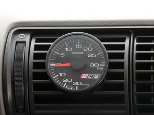 ES#2681639 - 001576ECS02KT - ECS Vent Pod Boost Gauge Kit - (NO LONGER AVAILABLE) - Vent-mounted digital boost gauge for B5 A4 looks factory installed - ECS - 