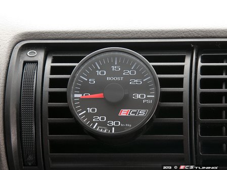 ES#2681639 - 001576ECS02KT - ECS Vent Pod Boost Gauge Kit - (NO LONGER AVAILABLE) - Vent-mounted digital boost gauge for B5 A4 looks factory installed - ECS - 
