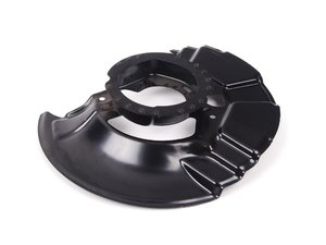 ES#59461 - 34111158985 - Brake Dust Shield - Left - Metal dust cover to shield the elements from your front rotors - Genuine BMW - BMW