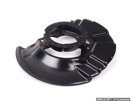 ES#59461 - 34111158985 - Brake Dust Shield - Left - Metal dust cover to shield the elements from your front rotors - Genuine BMW - BMW