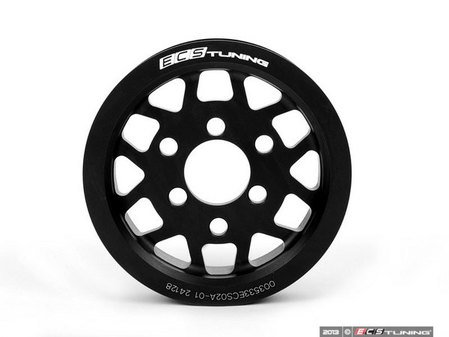 ES#2649863 - 003533ECS02A - ECS Lightweight Power Steering Pulley - Black - Release hidden power from your drive belt system - ECS - 
