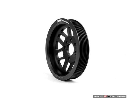 ES#2952057 - 003533ECS01 - ECS Lightweight Crank Pulley - Black - (NO LONGER AVAILABLE) - Release hidden power from your drive belt system - ECS - 