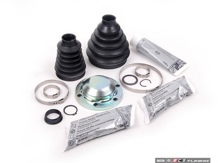 ES#2592761 - 1K0498201AKT1 - Front inner and outer CV Boot Refresh Kit - Priced Each - Inner & outer boot replacements with hardware for one axle - Genuine Volkswagen Audi - Audi Volkswagen