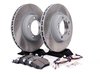 ES#2598663 - 99635140501FPKT3 - Front Brake Service Kit - Featuring Sebro slotted rotors and Hawk HPS brake pads - Assembled By ECS - Porsche